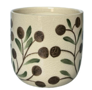 Ubran: Olive Print Planter Brown
