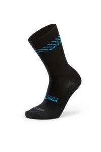Socks: TALL WOOL TRAIL SOCK BLACK SLANT