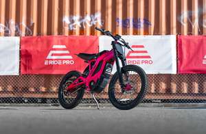 Electric Dirt Bike: CUSTOM – ELECTRIC MAGENTA E RIDE PRO SS 3.0