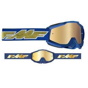 Accessories Goggles: FMF PowerBomb Goggle Rocket Deep Navy-Mirror Lens