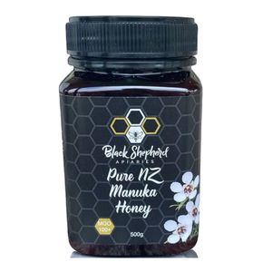 Pure New Zealand Manuka Honey — MGO 180+ — 500g Jar Black Shepherd Apiaries