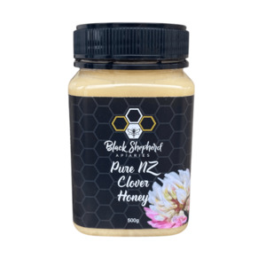 Pure New Zealand Clover Honey 500g Black Shepherd Apiaries