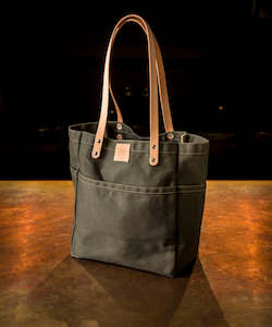 Blackwell and Sons Waxed Canvas Day Tote - Olive