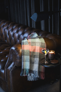 Throw Blanket - Bronte by Moon - Coral & Mint