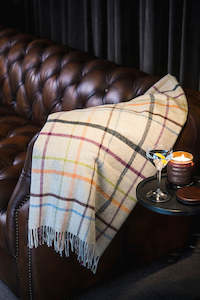 Throw Blanket - Bronte by Moon  - Beige/Multi