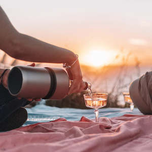 Picnic Drinkware And Dishware: Huski Wine Cooler - Rose