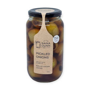 Sauces Jams And Condiments: Nana Dunn and Co - Pickled Onions - Apple Cider Vinegar and Balsamic (1kg)