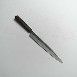 Carbon Steel Japanese Knives: Sakai Kikumori Kikuzuki Kuro Yanagiba 270mm