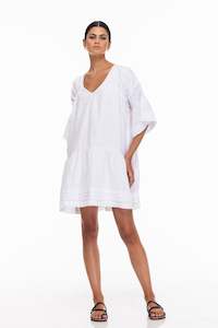 The Summer Weekend Edit: S25/50736 Wisteria Mini Dress - White