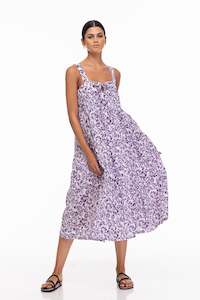 The Summer Weekend Edit: Kiss Me Again Dress - Purple/White Print