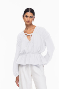 Shirts: Lucia Top - White