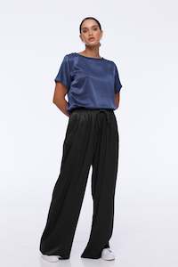 Autumn Separates: Supreme Pant - Black Satin