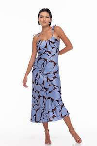 A Pop Of Colour: Bow Slip - Exclusive Coco/Blue Floral Print