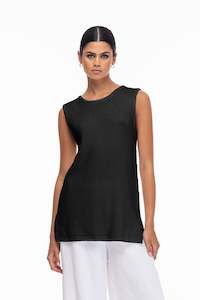 Summer Cotton: Irreplaceable Tank - Black