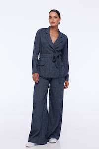 48 Hour Flash Sale: Eternity Pant - Navy/Thin White Stripe