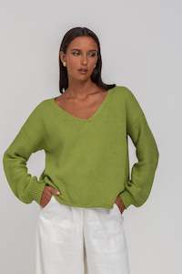 PRE-ORDER Keep Me Close Sweater - Apple