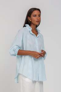 Shirts: Margaret Top - Baby Blue