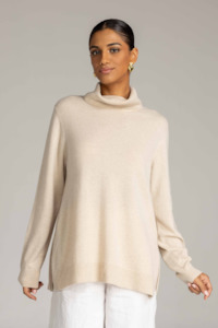 Cashmere: Kendra Sweater - Oatmeal Marle