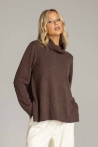 Kendra Sweater - Chocolate Marle