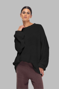 Open My Heart Jumper - Black