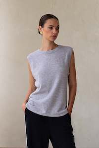 The Workwear Edit: Subtle Romance Vest - Light Grey Marle
