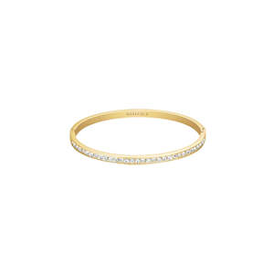 Rosefield - Channel Set Crystal Bangle - Gold