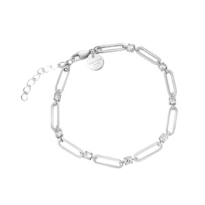 Mothers Day Edit: Rosefield - Crystals Paperclip Bracelet - Silver