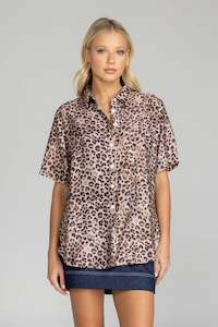 The Workwear Edit: Felix Shirt - Grey/Brown Leopard