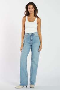 Into The Blue: Dr Denim - Echo Straight Jeans - Bay Blue Jay