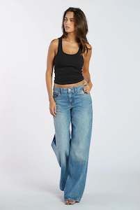 Into The Blue: Dr Denim - Rhue Wide Jeans - Stream Sky Fade