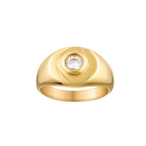 Jewellery: Porter Jewellery - Heritage Signet Ring - Gold