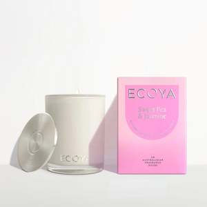 Ecoya: ECOYA - Sweet Pea & Jasmine Madison Candle - 400g Soy Candle