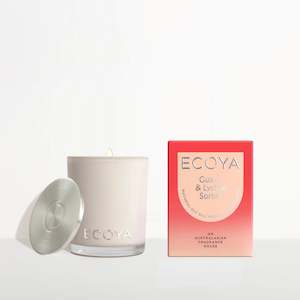 Ecoya: ECOYA - Guava & Lychee Sorbet Mini Madison Candle - 80g Soy Candle