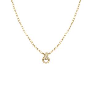 Rosefield: Rosefield Bow Link Necklace - Gold
