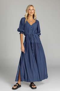 Most Loved: Whispered Promises Maxi Dress - Night Sky