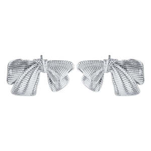 Accessories: Gimme - Zara Bow Silver Earrings