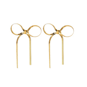 Castel & Co - Ribbon Earrings - Gold
