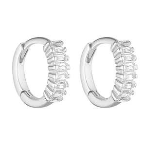 Porter Old Dd6980: Porter Jewellery - Gemini Huggies - Sterling/Clear