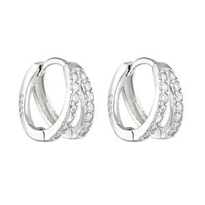 Porter Old Dd6980: Porter Jewellery - Double Angel Huggies - Silver