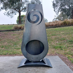 Extra Large Teardrop Chiminea Koru - Blazen.Metal