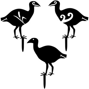 Products: Pukeko - Weathering Steel Bang'n Birds - Blazen.Metal