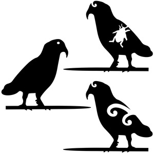 Products: Kea Perching - Weathering Steel Bang'n Birds - Blazen.Metal