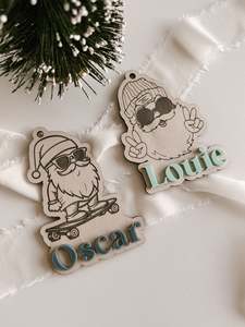 Keepsake Designs: Cool Santa Ornament
