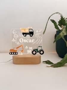 3D Construction Night Light