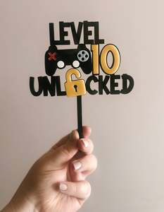 Cake Toppers: Level Unlocked Cake Topper