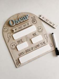 First/Last day info boards