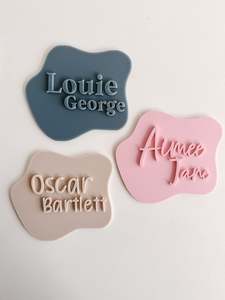 Pebble Monochrome Name Plaque