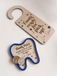 Tooth Fairy Dish + Hanger set