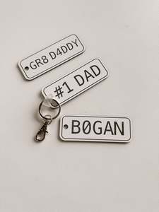 Fathers Day 24: Number Plate Keyring