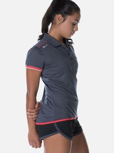Performance Polo Ladies Metal Crimson